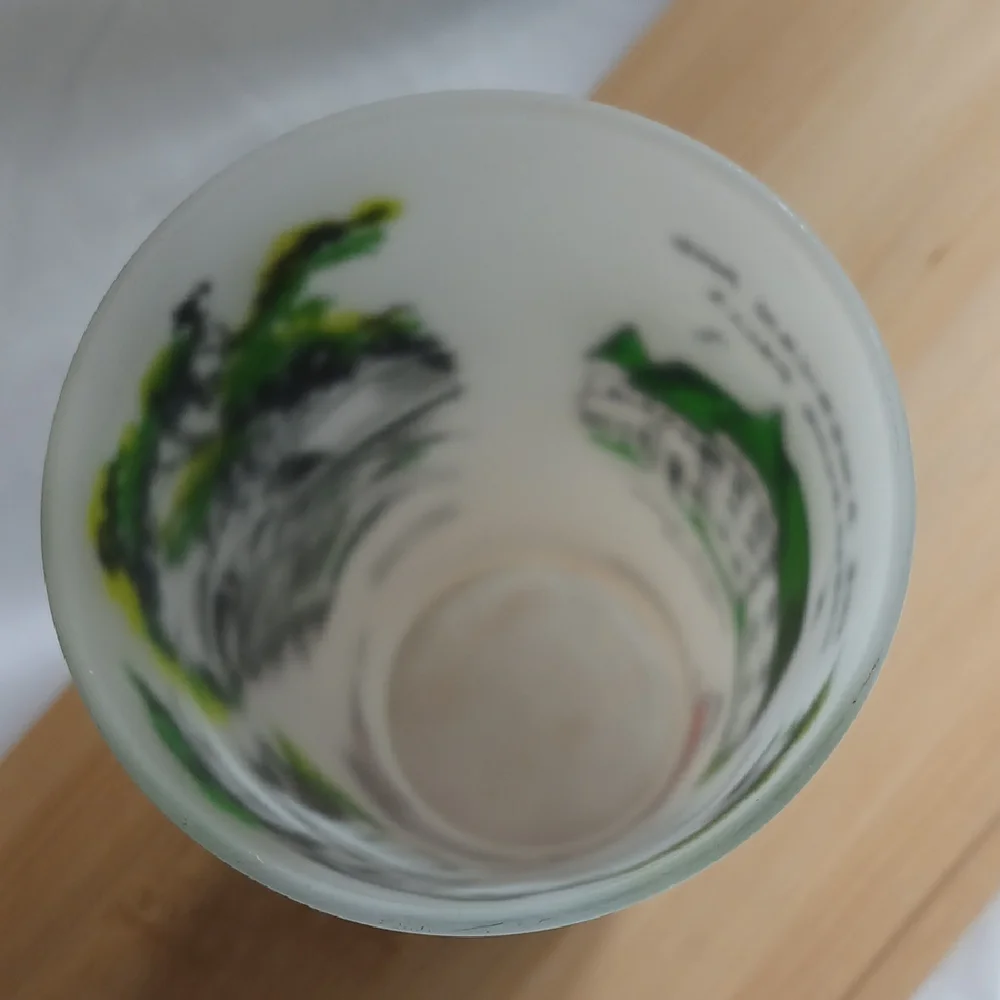 Vintage Hazel Atlas Niagara Falls Frosted Souvenir Tumbler
